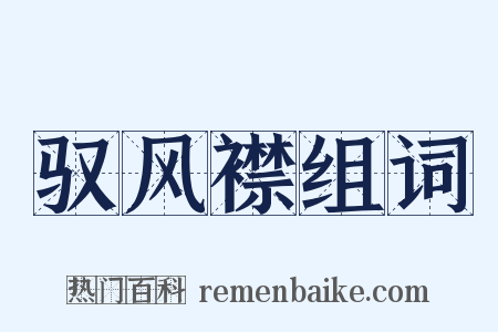 驭风襟组词是什么意思的图片